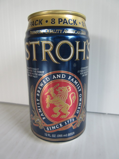 Stroh's - blue - '8 Pack' - Click Image to Close